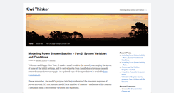Desktop Screenshot of kiwithinker.com